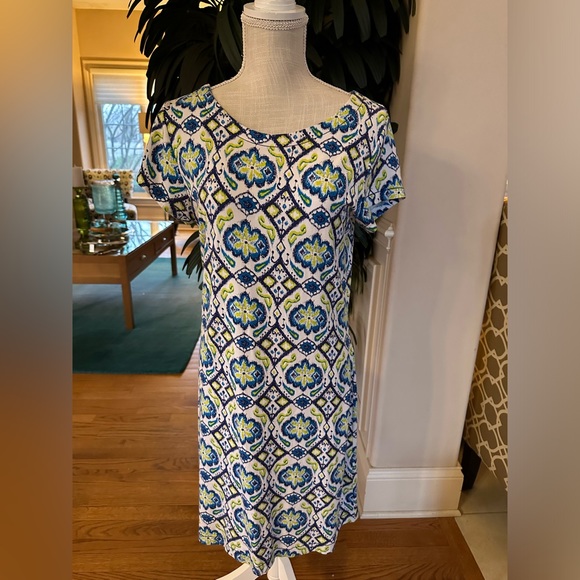 Boho Hatley Midi Dress XL Pink & Green Floral Print KM001 main image 0